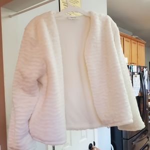 Calvin Klein Faux-Fur Shrug Jacket